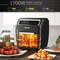 Costway 1700W Electric Air Fryer Oven 8-In-1 Rotisserie Dehydrator w/Accessories Black